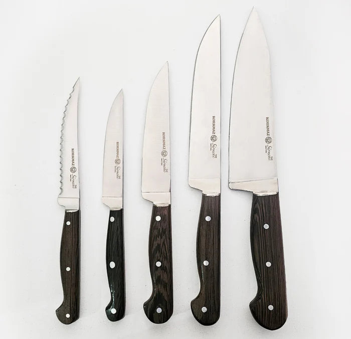 Korkmaz Juego de Cuchillos Sürmene Chef – 6 Piezas