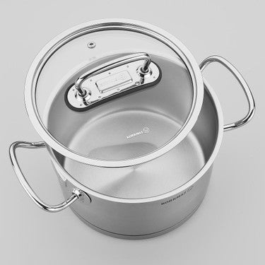 Korkmaz Juego de Ollas de 8 Piezas en Acero Inoxidable Proline