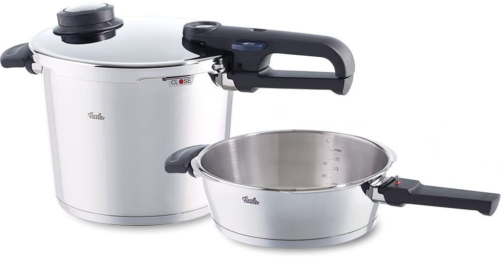 Fissler Set de Olla a Presión y Sartén a Presión Vitavit® Premium, 2.5Lt y 6 Lt