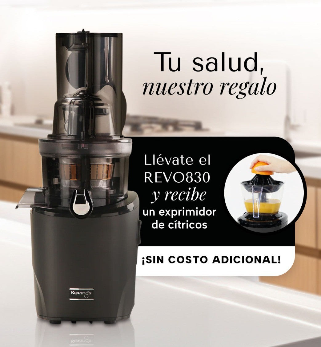 Extractor de Prensado en Frío 3 en 1 - REVO830 GRATIS Exprimidor de Cítricos