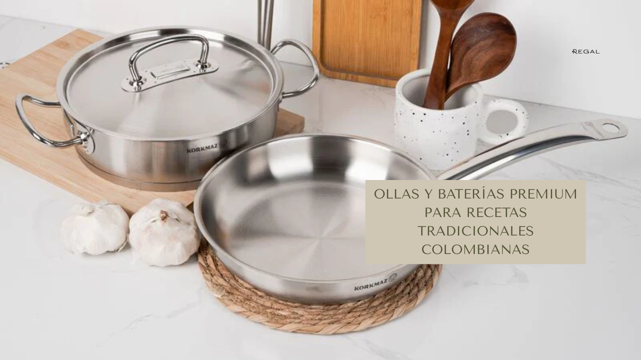 Ollas y baterías premium para recetas tradicionales colombianas