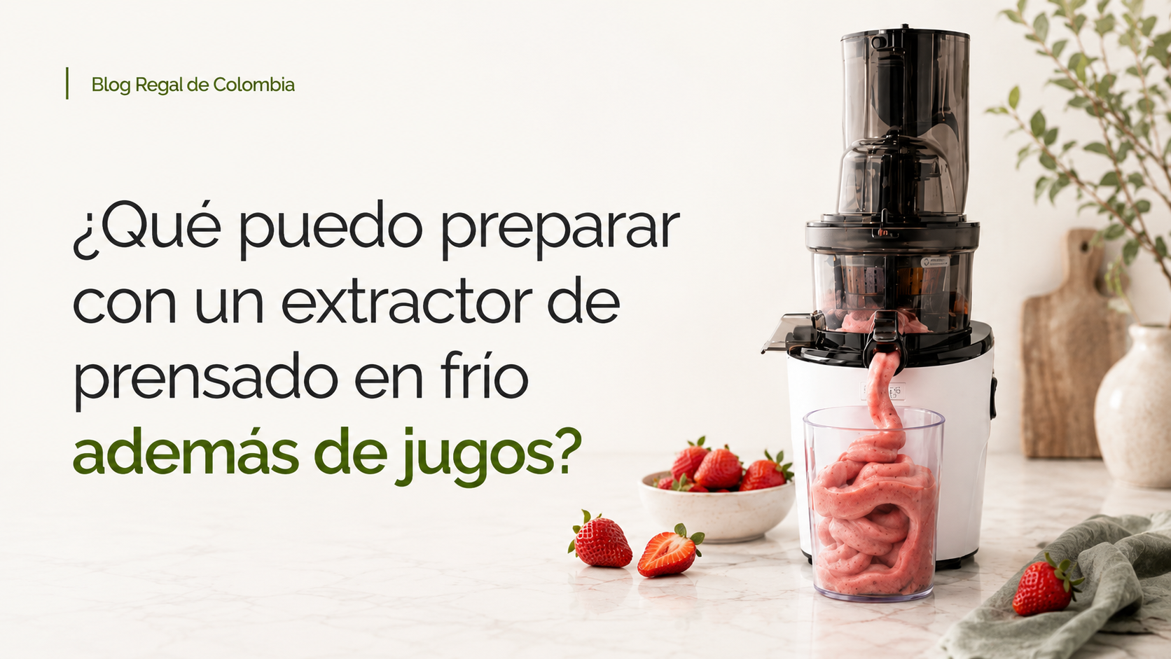 ¿Qué puedo preparar con un extractor de prensado en frío además de jugos? Descubre todo lo que puedes hacer con un Kuvings