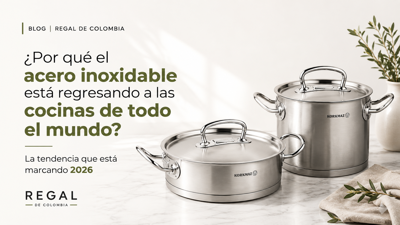 ¿Por qué el acero inoxidable está regresando a las cocinas de todo el mundo? La tendencia que está marcando 2026