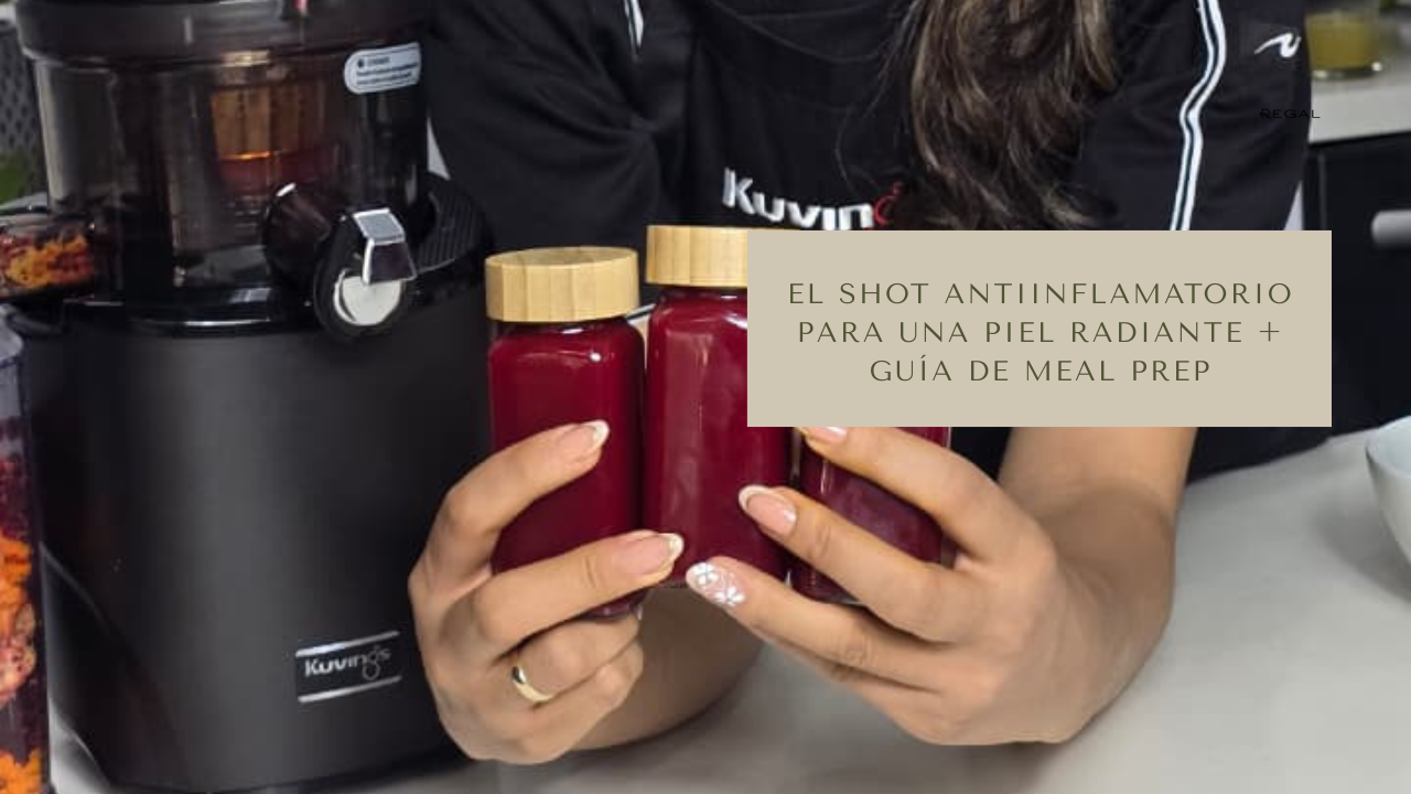 El Shot Antiinflamatorio para una Piel Radiante + Guía de Meal Prep: Conserva tus Jugos Frescos toda la Semana