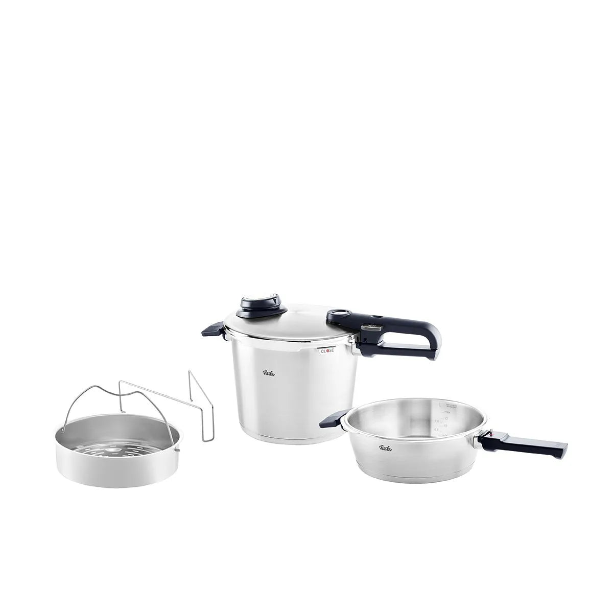 Fissler Set de Olla a Presión y Sartén a Presión Vitavit® Premium, 2.5Lt y 6 Lt